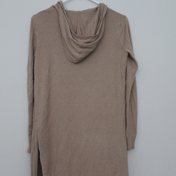 Tan hooded cardigan - Picture 4 of 4